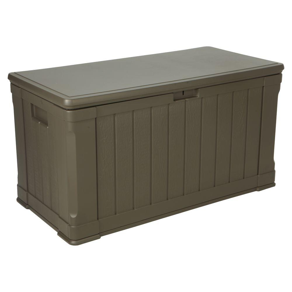 Lifetime 116 Gal Polyethylene Outdoor Deck Box in dimensions 1000 X 1000