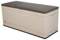 Lifetime 130 Gallon Outdoor Deck Storage Box Desert Sand Walmart intended for size 2000 X 2000