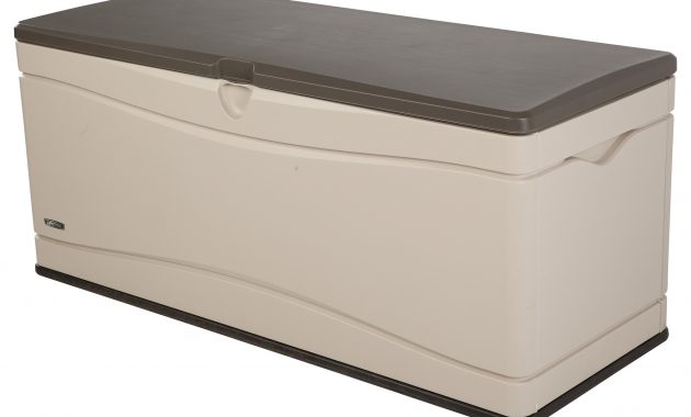 Lifetime 130 Gallon Outdoor Deck Storage Box Desert Sand Walmart intended for size 2000 X 2000