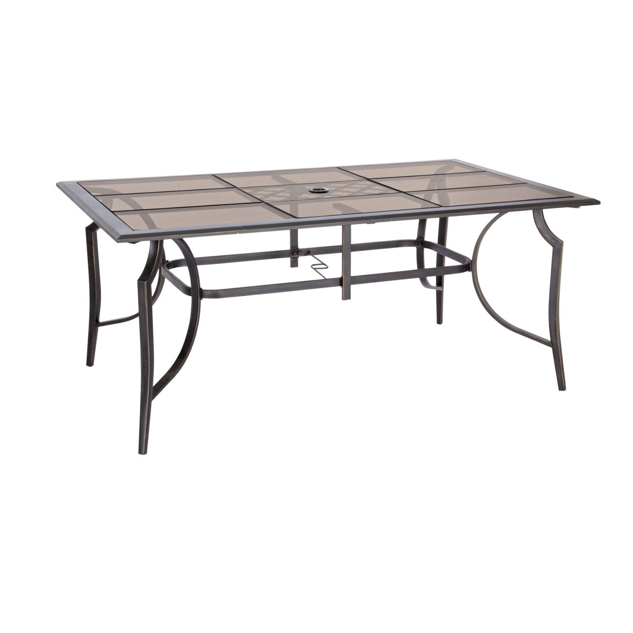 Living Accents St Charles Glass Top Dining Table Outdoor within sizing 1305 X 1305