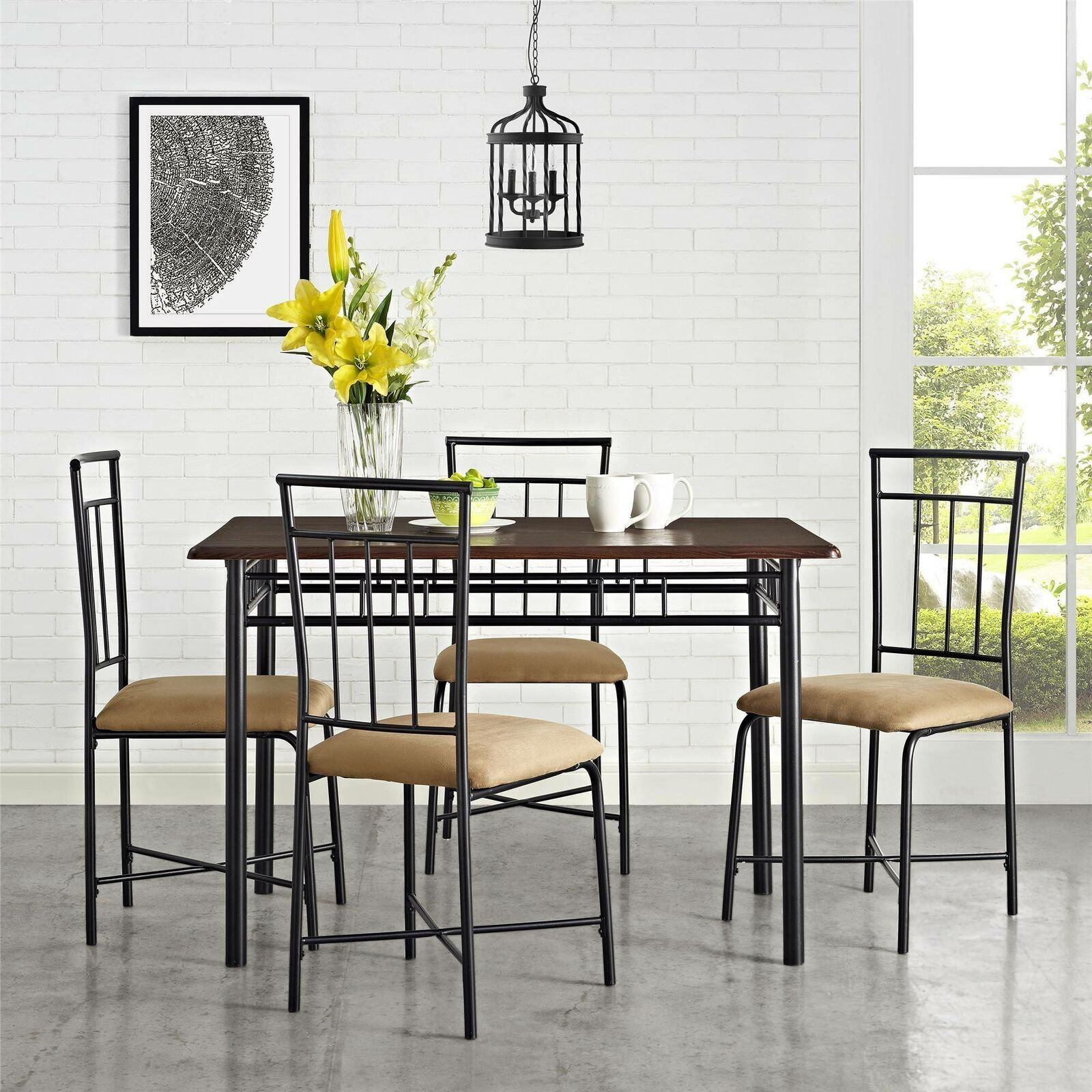 Mainstays 5 Piece Dining Set Multiple Colors intended for measurements 1600 X 1600