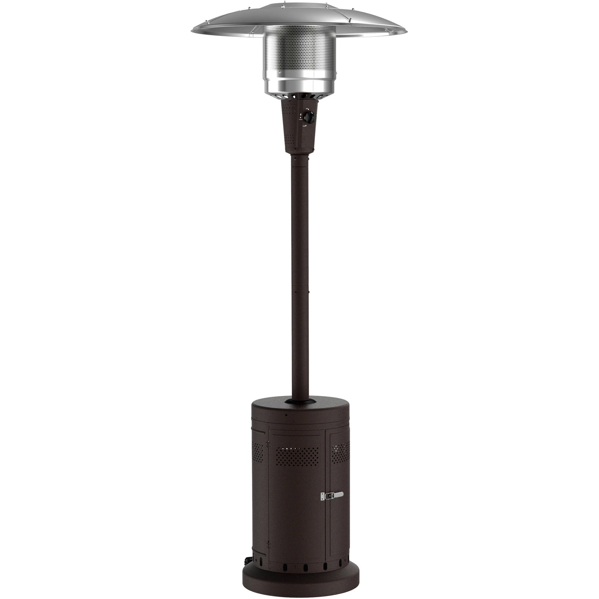 Mainstays Large Outdoor Patio Heater Powder Coat Brown in proportions 2000 X 2000