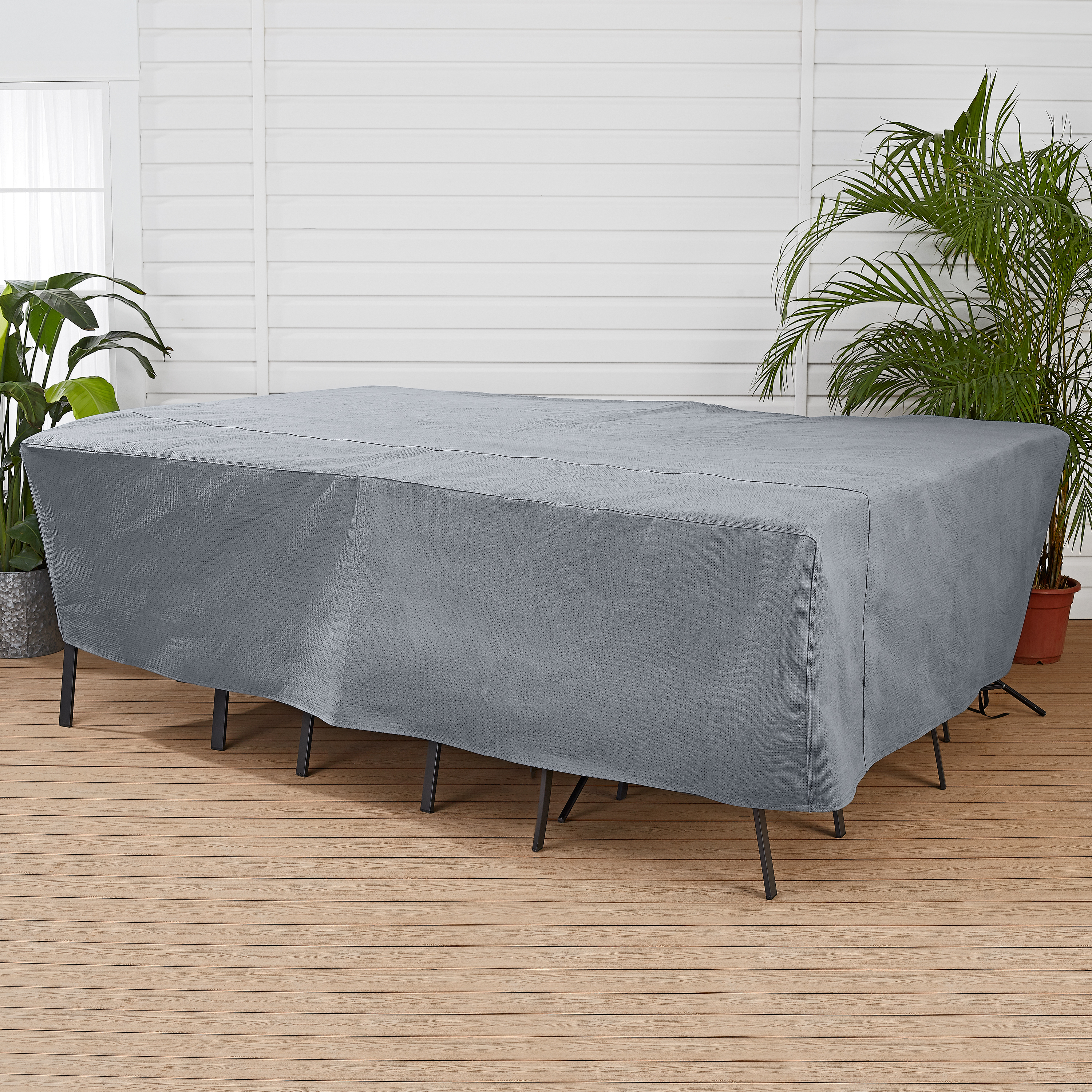 Mainstays Sandell 100 Patio Chat Set Cover In Gray Large within sizing 3000 X 3000