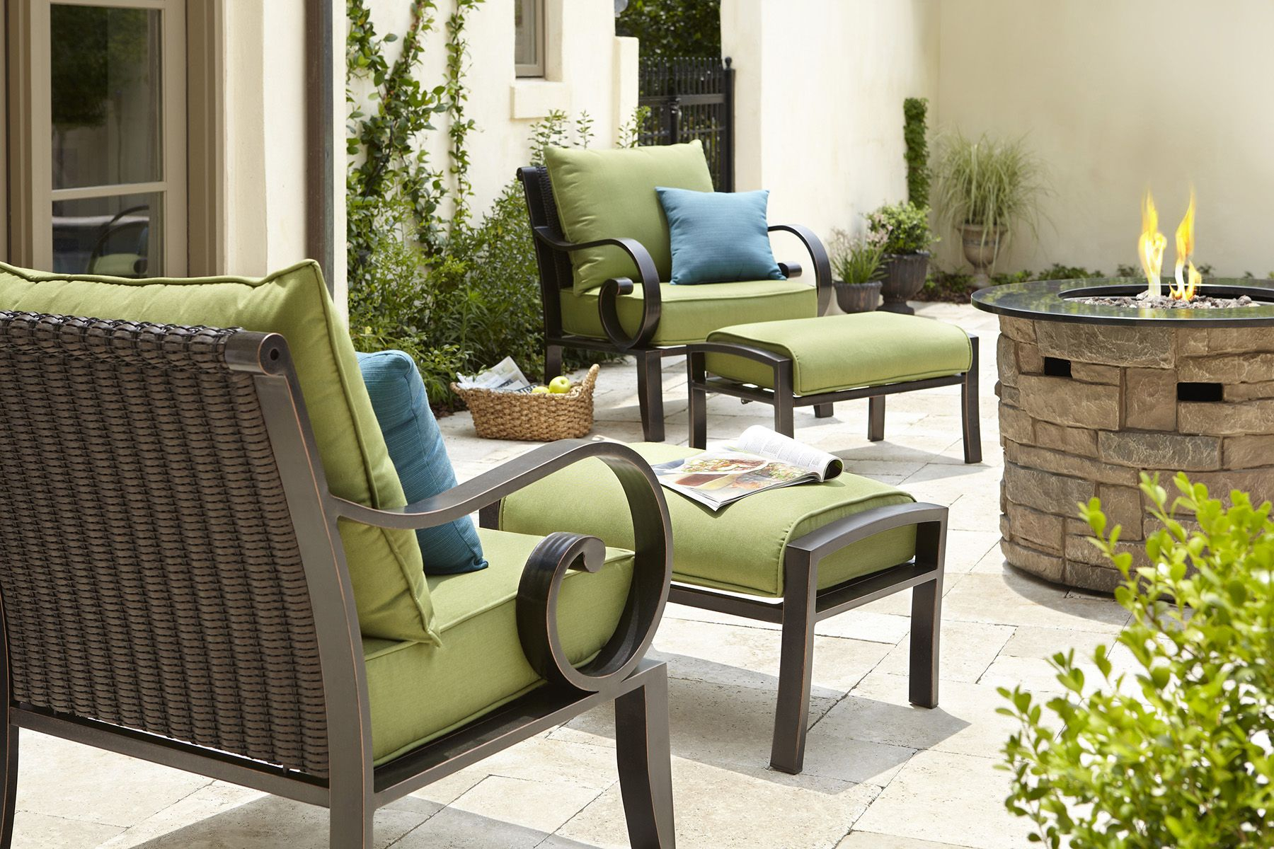 Make Yourself At Home On This Allen Roth Patio Set intended for dimensions 1800 X 1200