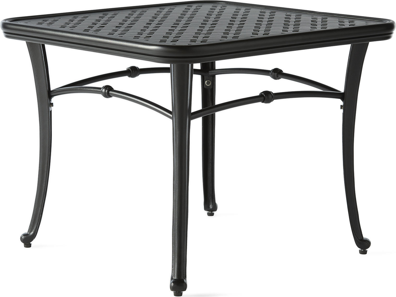 Mallin Napa 9000 Series Cast Aluminum 27 Wide Square End Table for measurements 2406 X 1805