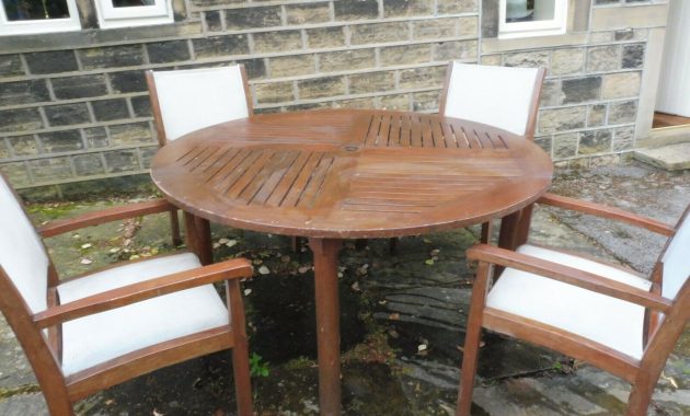 Marks And Spencer 5 Piece Hardwood Garden Dining Table And Chair Set in proportions 1600 X 1200