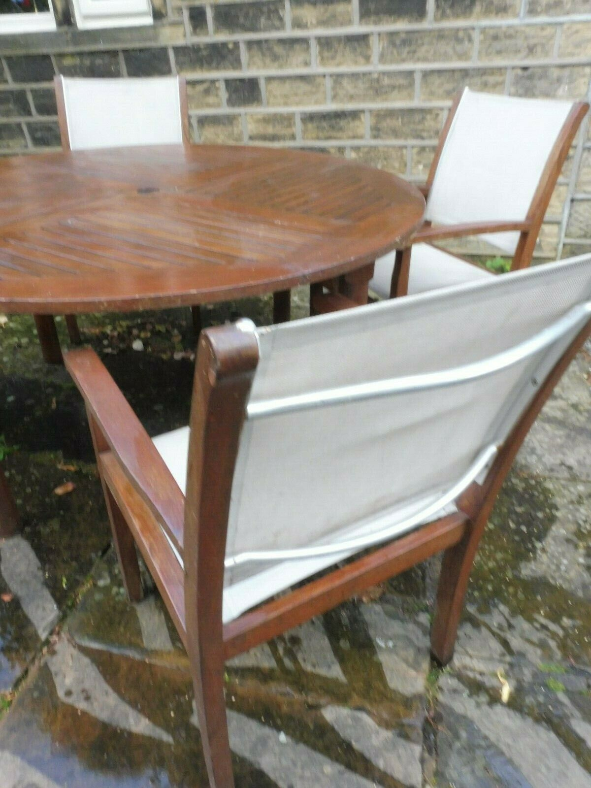 Marks And Spencer 5 Piece Hardwood Garden Dining Table And Chair Set pertaining to proportions 1200 X 1600