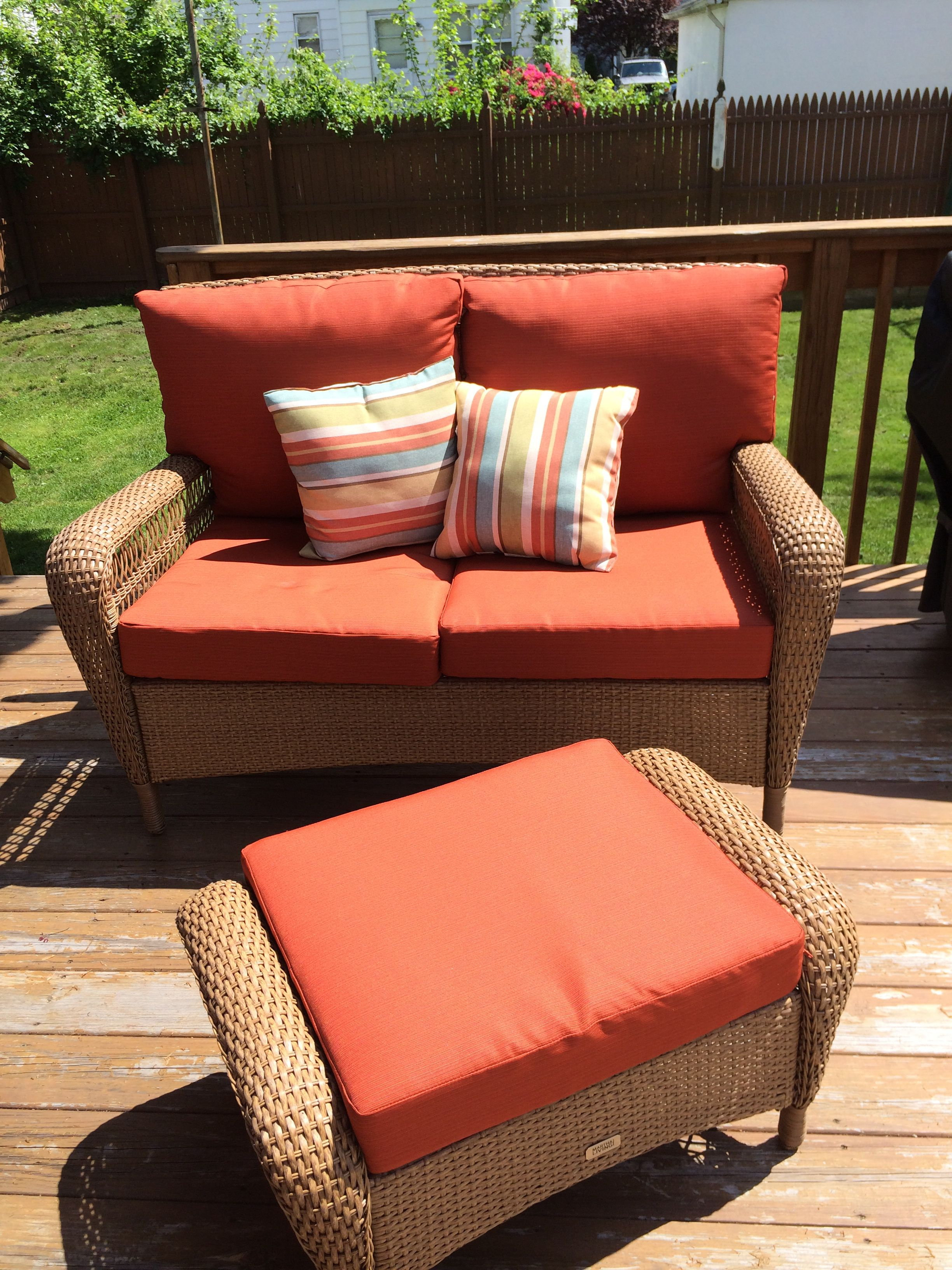 Martha Stewart Charlottetown Patio Collection Love Seat within measurements 2448 X 3264