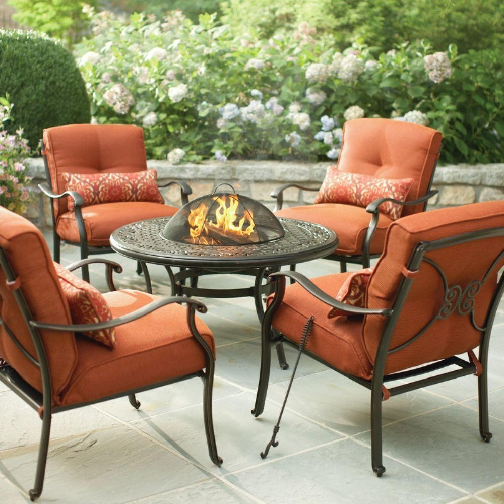 Martha Stewart Living Cold Spring 5 Piece Patio Fire Pit Set with size 1000 X 1000