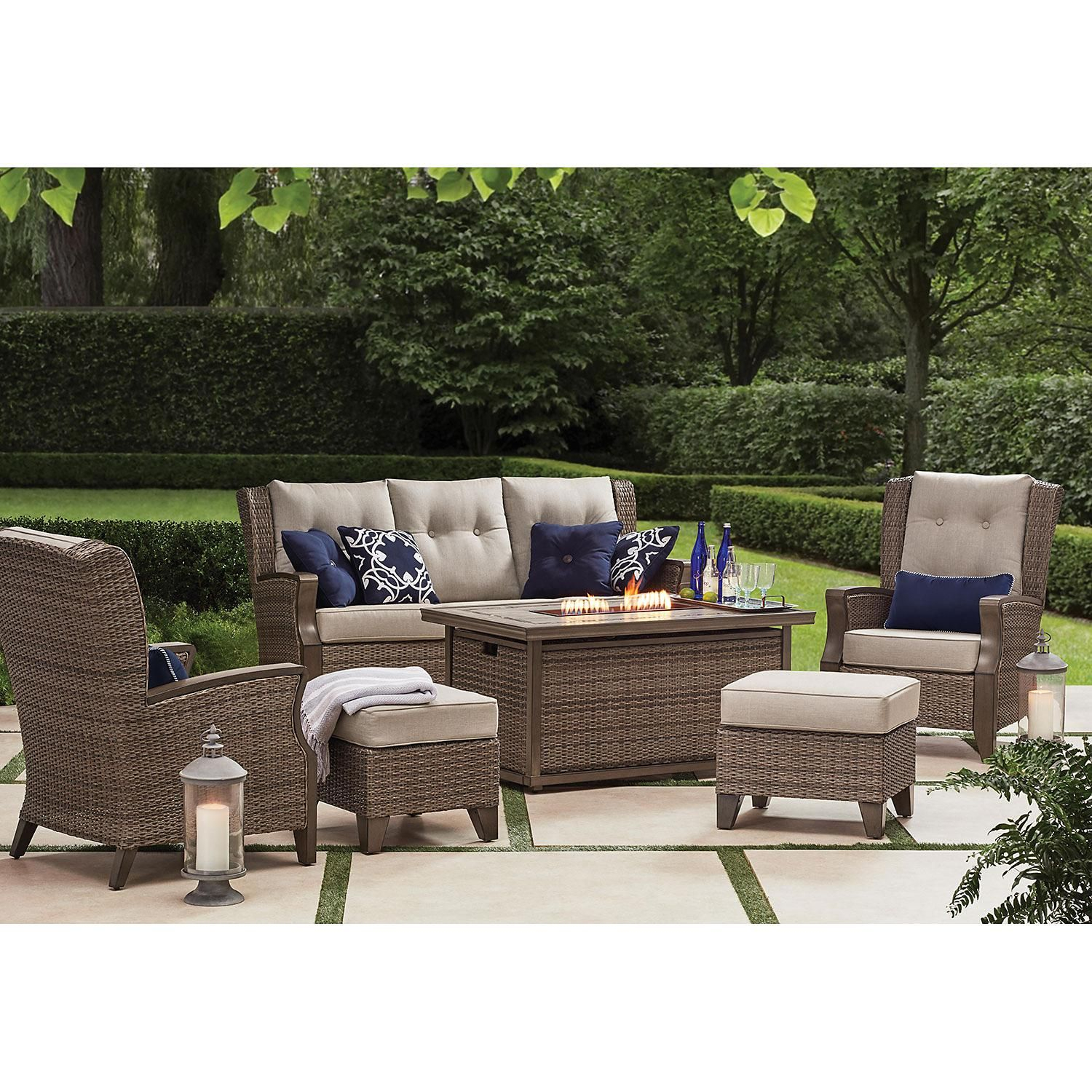 Members Mark Agio Newcastle 6 Piece Patio Deep Seating Set intended for size 1500 X 1500