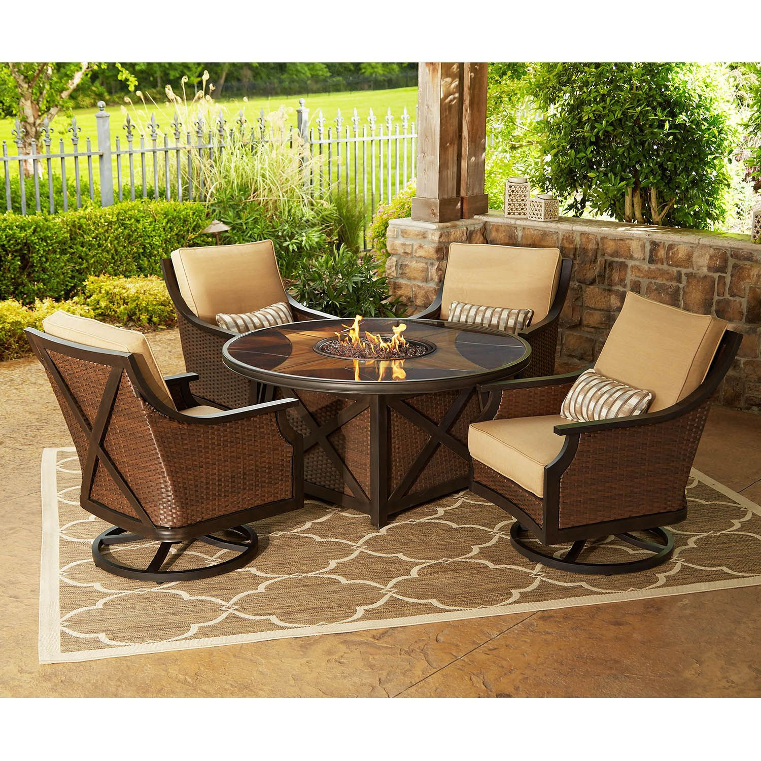 Members Mark Berkeley 5 Piece Fire Chat Set Sams Club throughout size 1500 X 1500