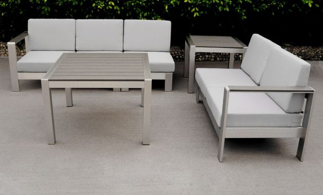 Metal Outdoor Garden Furniture Stainless Steel Effect regarding size 960 X 960