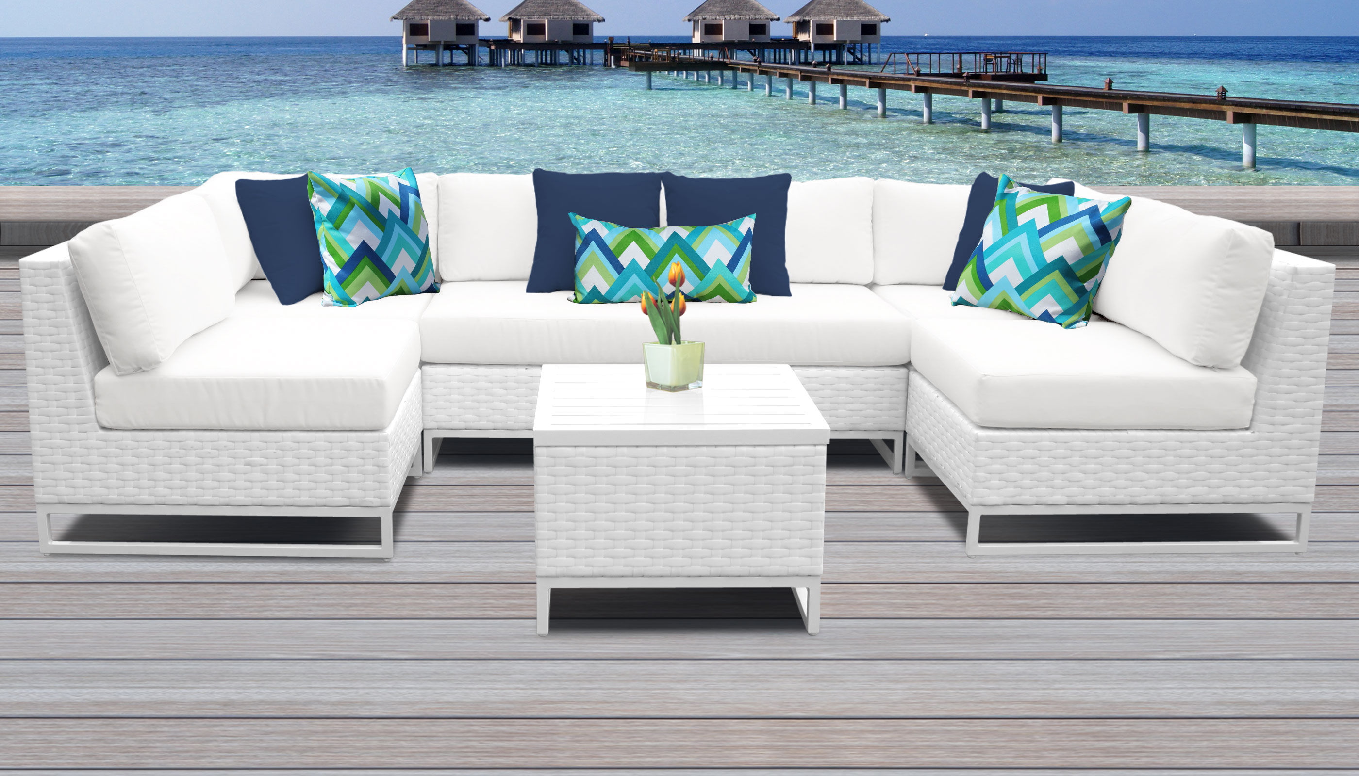 Miami 7 Piece Outdoor Wicker Patio Furniture Set 07d for sizing 2800 X 1600