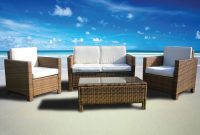 Miami Beach Collection 4 Pc Outdoor Rattan Wicker Sofa pertaining to proportions 2392 X 1794