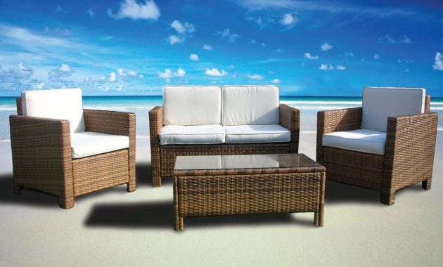 Miami Beach Collection 4 Pc Outdoor Rattan Wicker Sofa pertaining to proportions 2392 X 1794