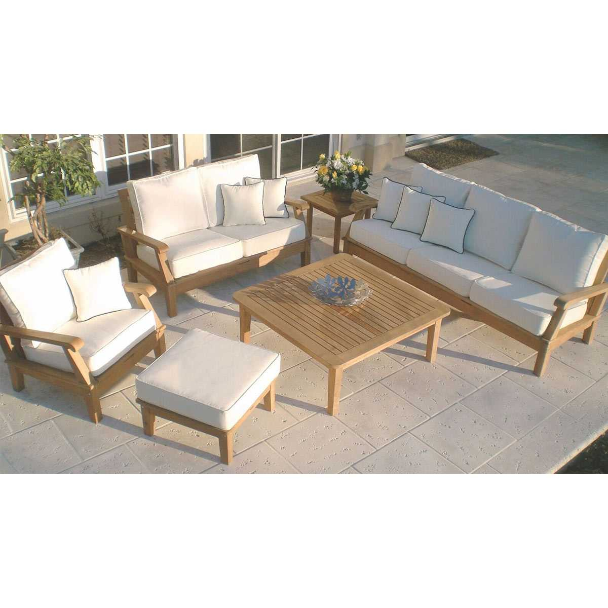 Miami Deep Seating Patio Furniture Set W Cushions with regard to size 1200 X 1200