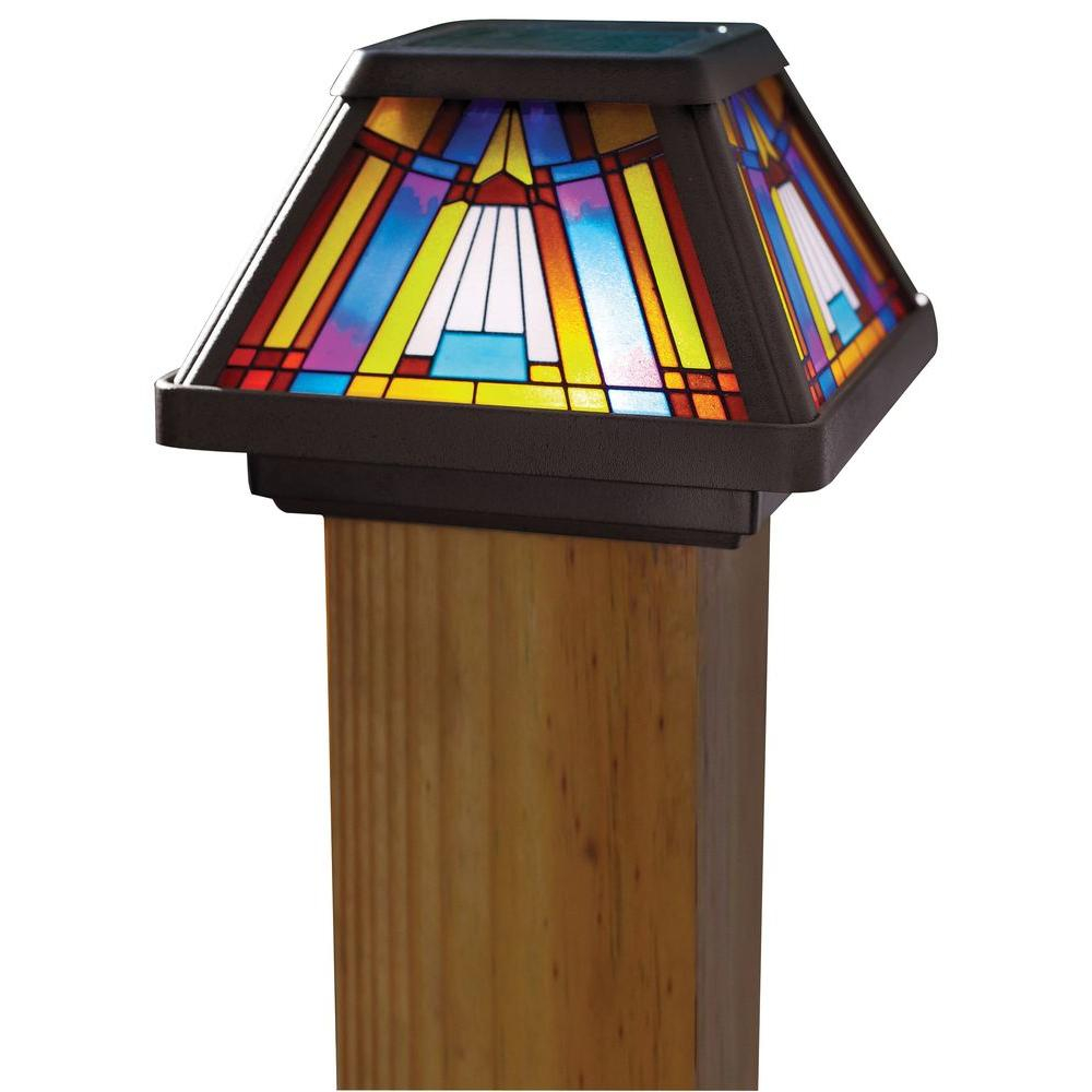 Moonrays Inglenook Solar Multi Color Outdoor Integrated Led Post Cap Deck Light pertaining to sizing 1000 X 1000