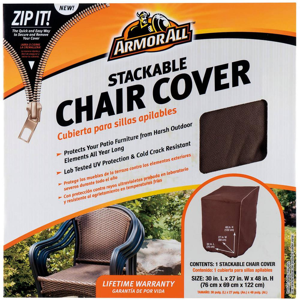 Mr Bar B Q 30 In X 27 In X 48 In Brown Stacking Chair Cover throughout size 1000 X 1000