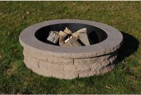 Nantucket Pavers Ledgestone 47 In Concrete Fire Pit Ring Kit Brown inside dimensions 1000 X 1000