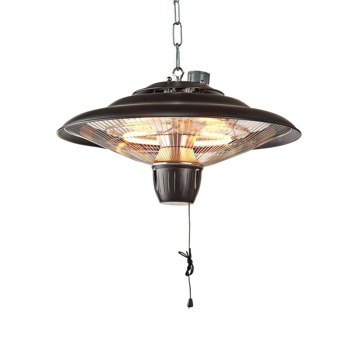 Nedis Ceiling Mounted Electric Hanging Patio Heater Halogen Garden Light 2kw inside dimensions 1200 X 1200