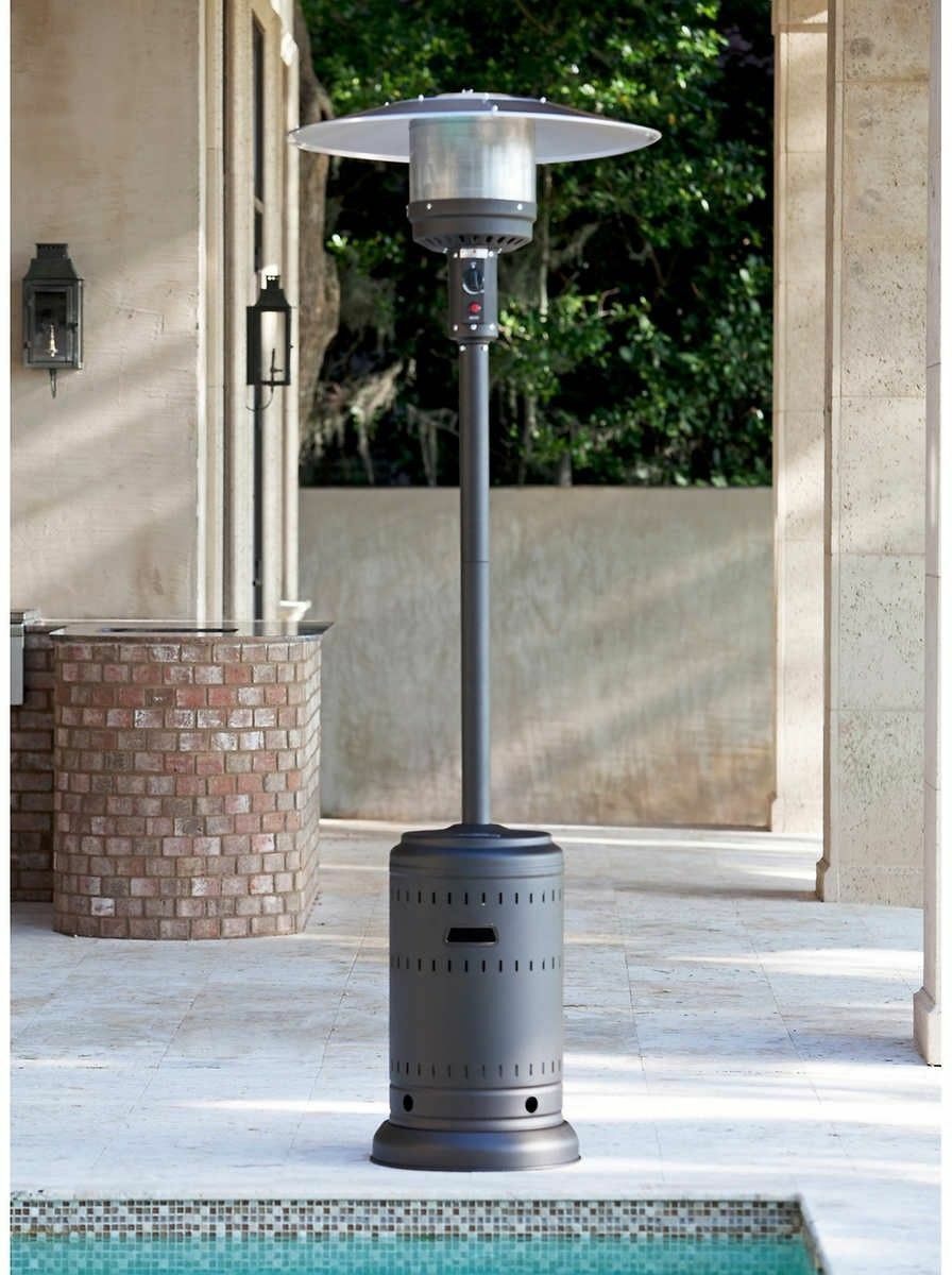 New Fire Sense Commercial Patio Heater 46000 Btu Mocha Finish Electronic Start with regard to proportions 896 X 1200