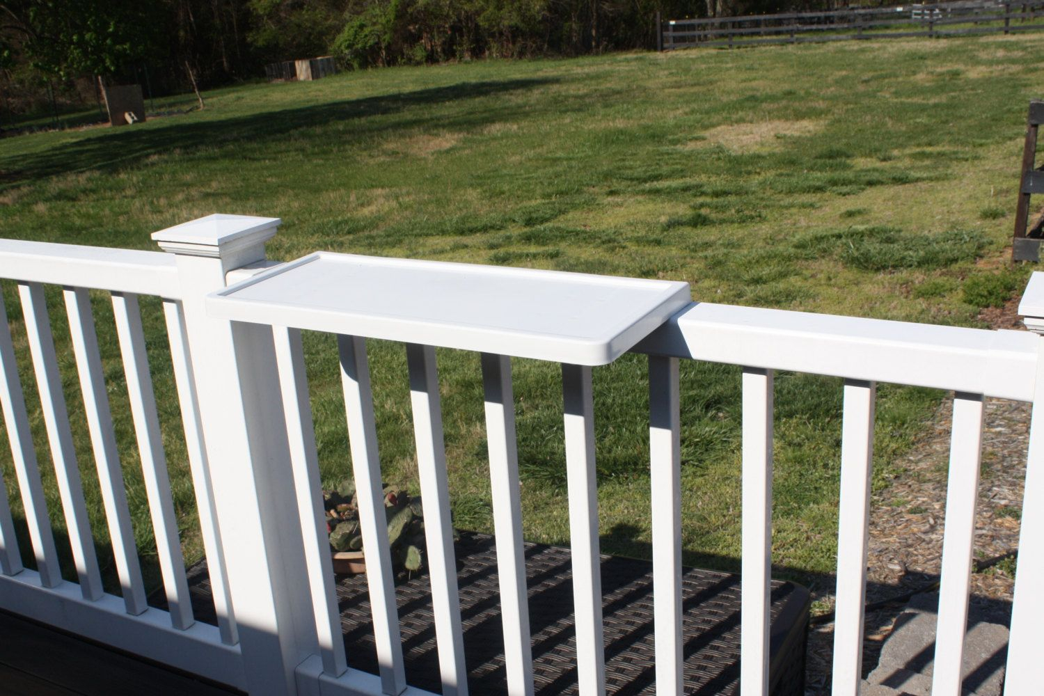 New Patio Deck Rail Fence Shelf Plantoneonus On Etsy with size 1500 X 1000