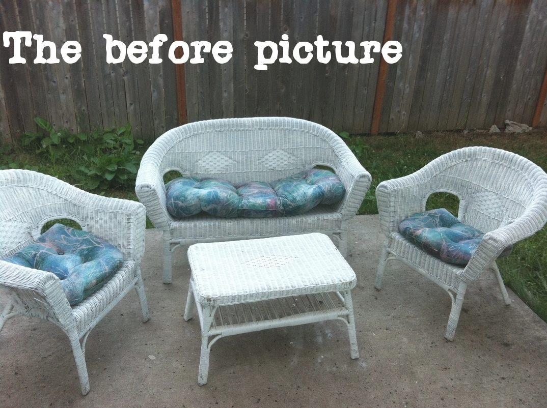 Not So Shab Shab Chic Patio Furniture Face Lift with measurements 1074 X 802