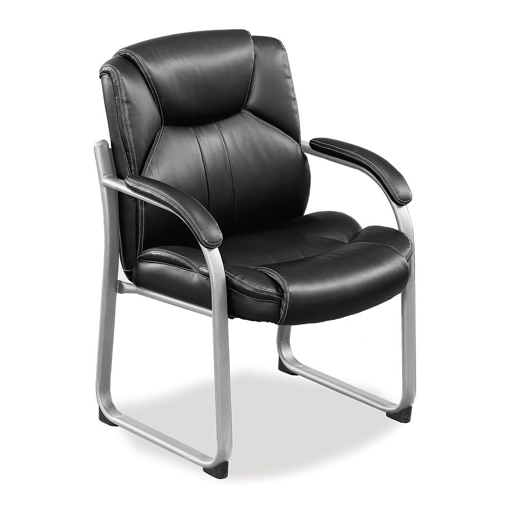 Omega Faux Leather Guest Chair With 350 Lb Weight Capacity with regard to proportions 1000 X 1000