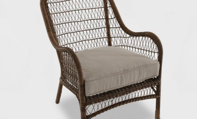 Open Weave Wicker Patio Accent Chair Tan Threshold inside sizing 1000 X 1000