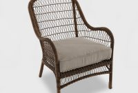 Open Weave Wicker Patio Accent Chair Tan Threshold regarding measurements 1000 X 1000