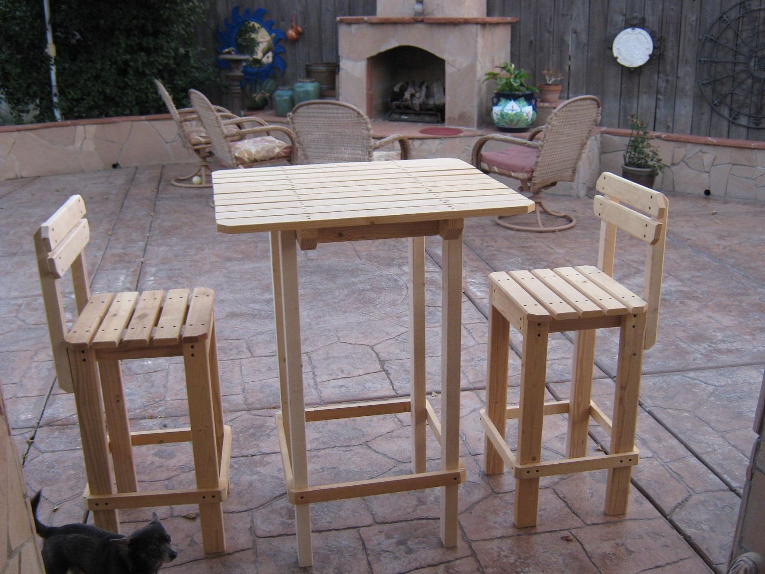 Outdoor Bar Stools And Table Diy Outdoor Furniture Diy with size 1500 X 1125