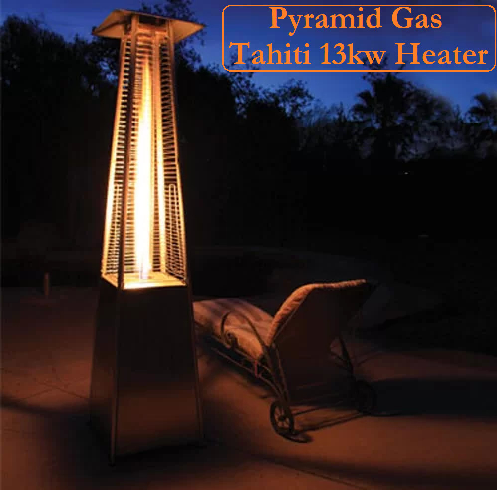 Outdoor Cosy Tahiti Pyramid Gas Heater In Stainless Steel in sizing 998 X 984