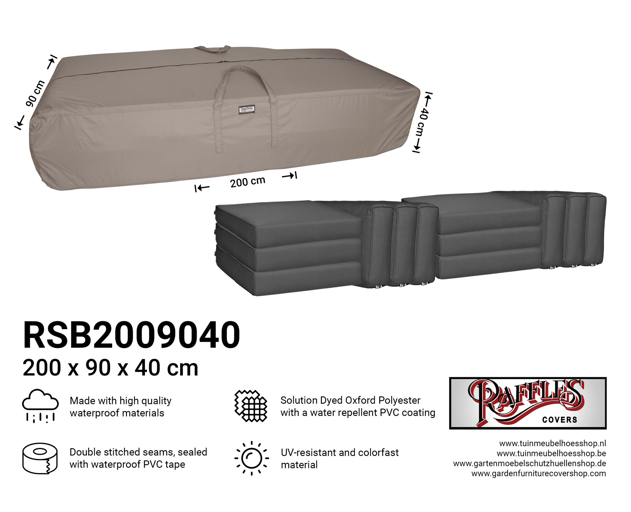 Outdoor Cushions Storage Bag 200 X 90 Cm in sizing 2048 X 1664