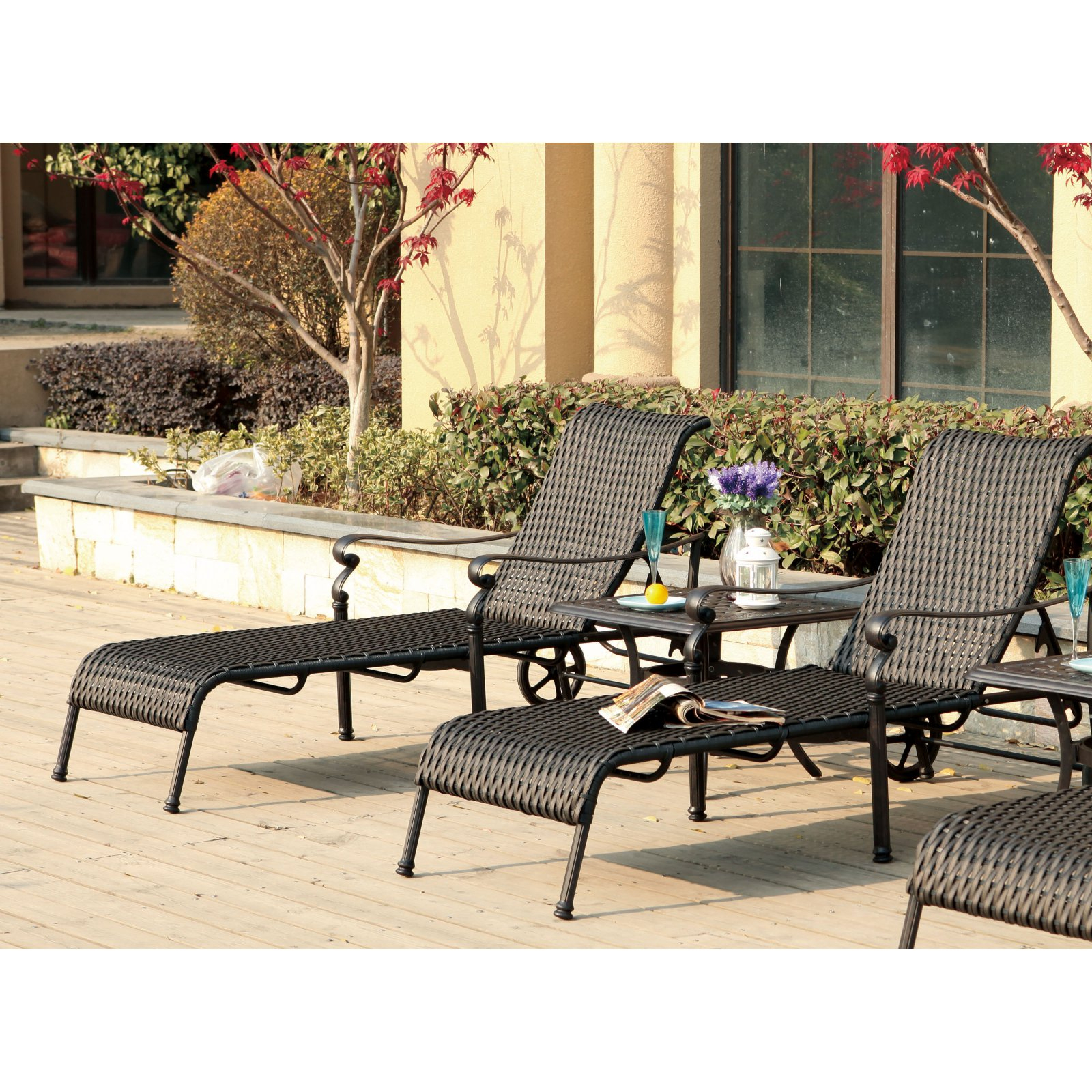 Outdoor Darlee Victoria Wicker 3 Piece Patio Lounge Set In 2019 pertaining to proportions 1600 X 1600