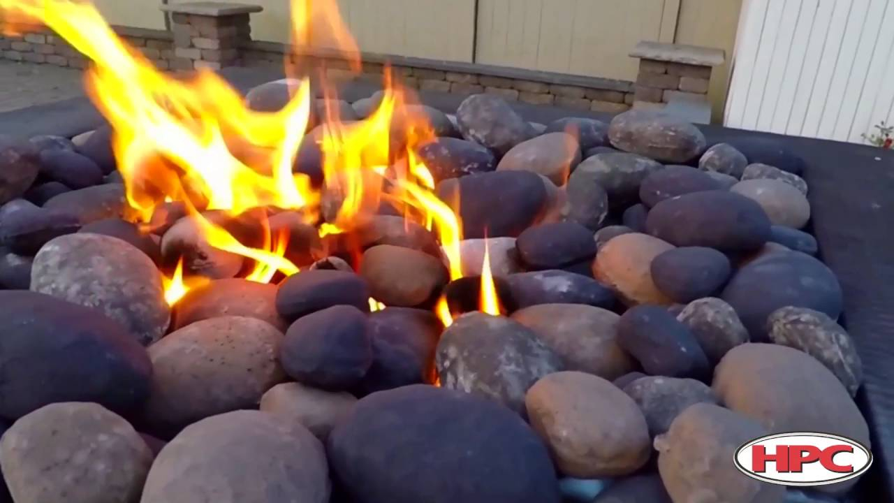 Outdoor Fire Pit Ceramic River Rock inside size 1280 X 720