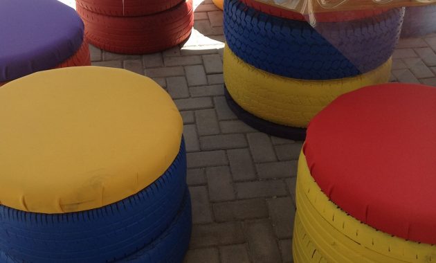 Outdoor Furniture Made From Old Tyres The Table Top Is Made within sizing 1936 X 2592