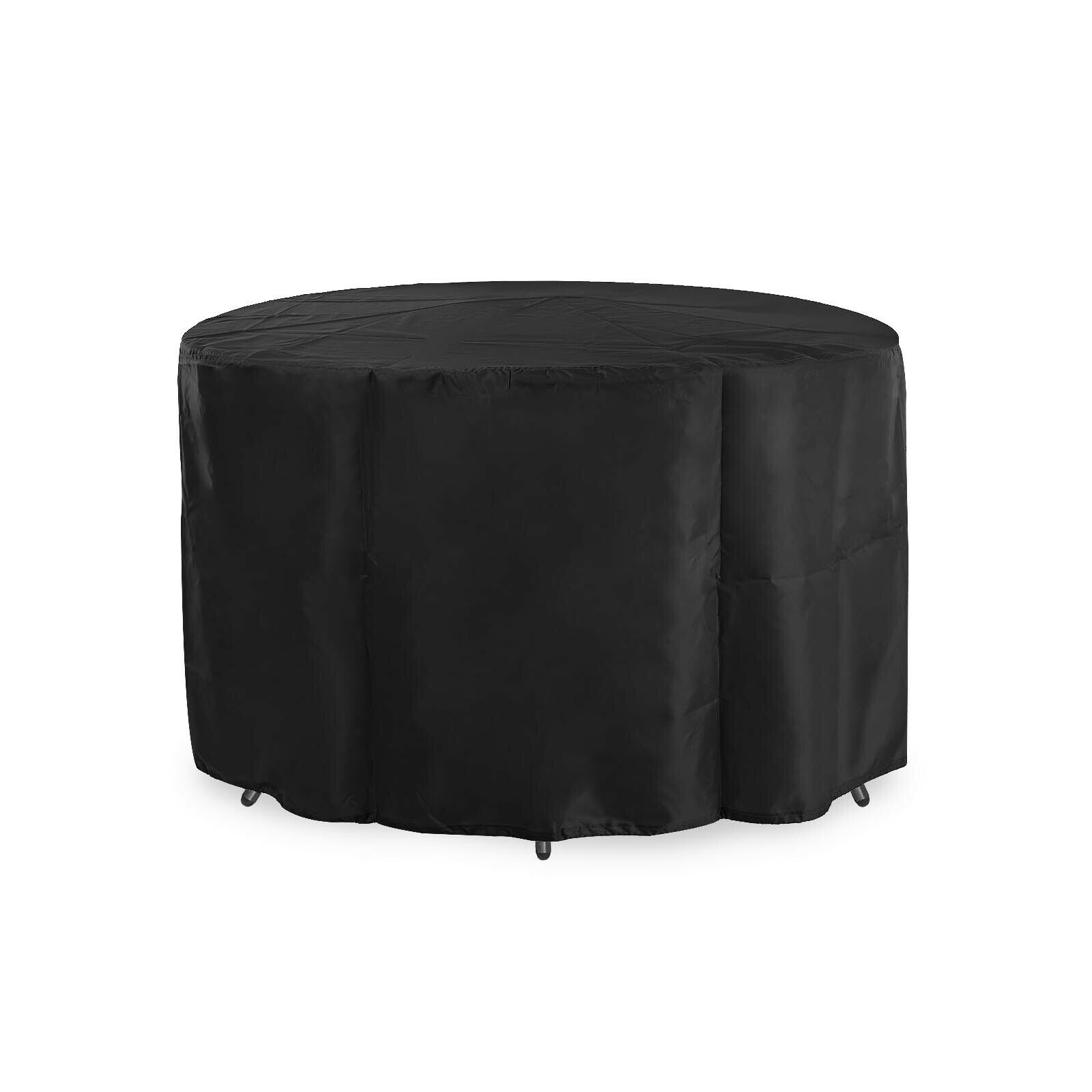 Outdoor Patio Furniture Covers Waterproof For Large Round Table Chairs Set Black in sizing 1600 X 1600