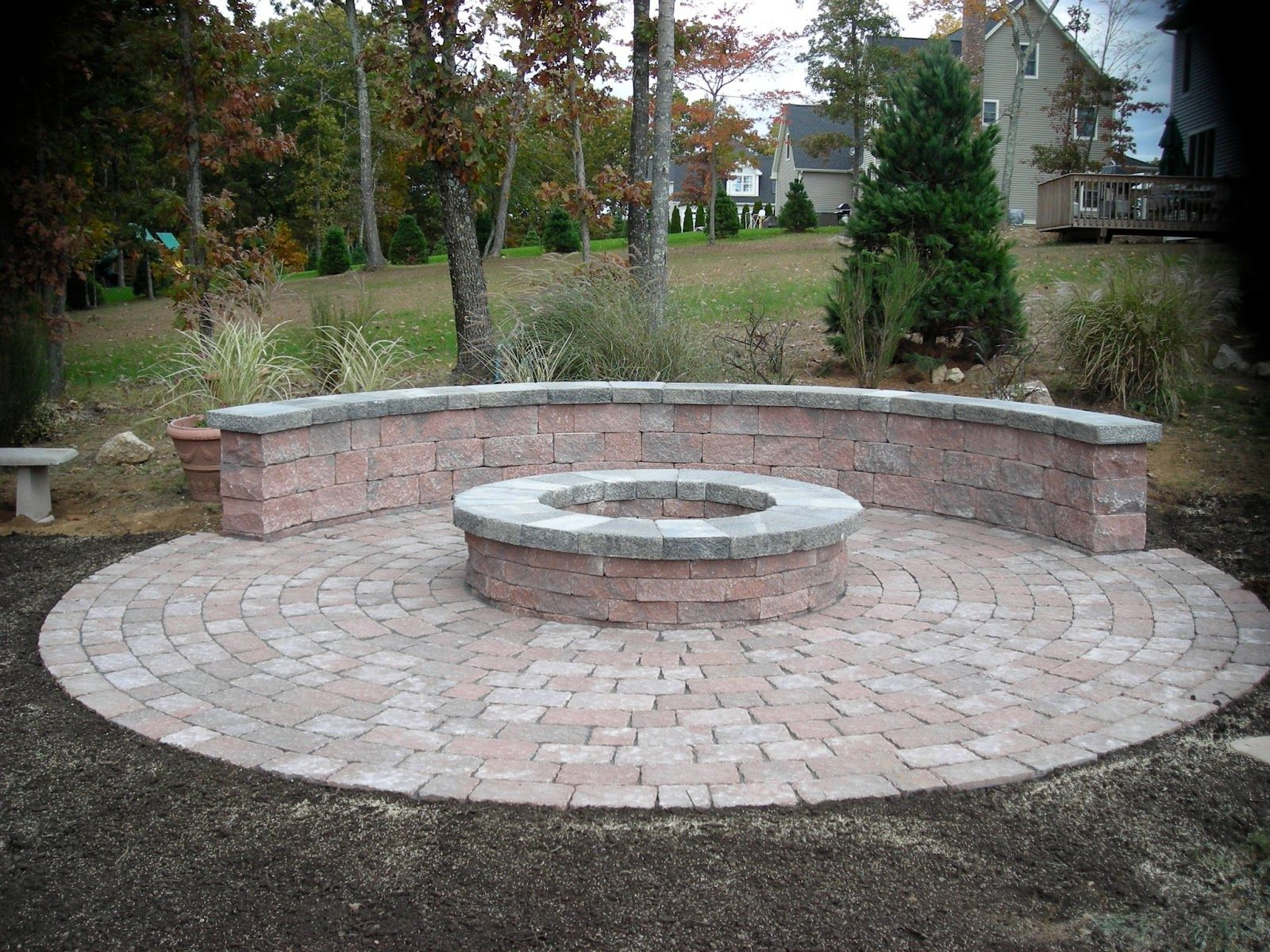 Outstanding Outdoor Brick Fire Pit Ideas Building Retaining with regard to measurements 1600 X 1200