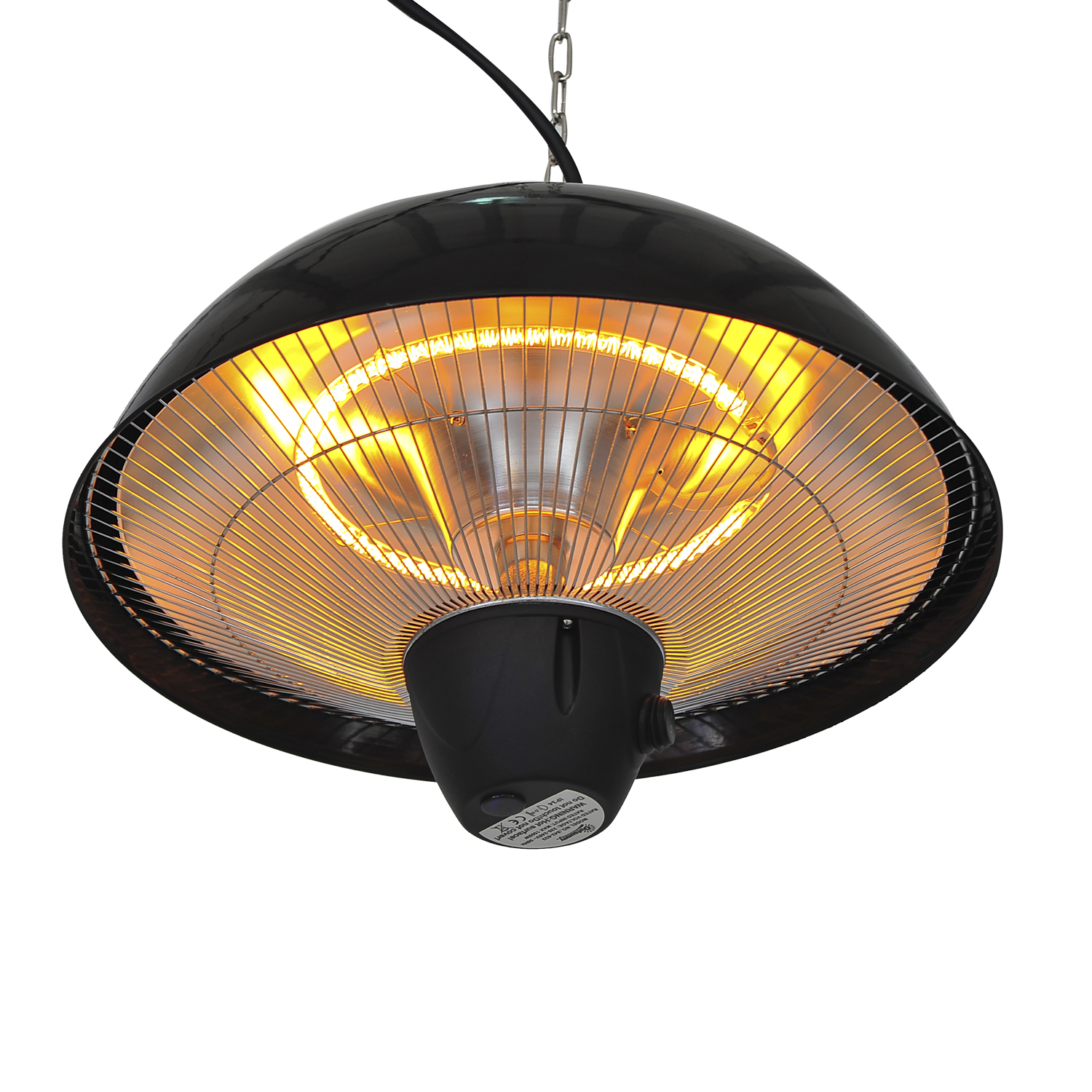 Outsunny Ceiling Mounted Electric Patio Heater Black with regard to sizing 1500 X 1500