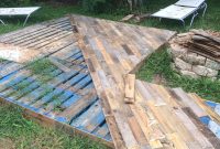 Patio Deck Out Of 25 Wooden Pallets Diy Patio Pallet for measurements 2448 X 3264