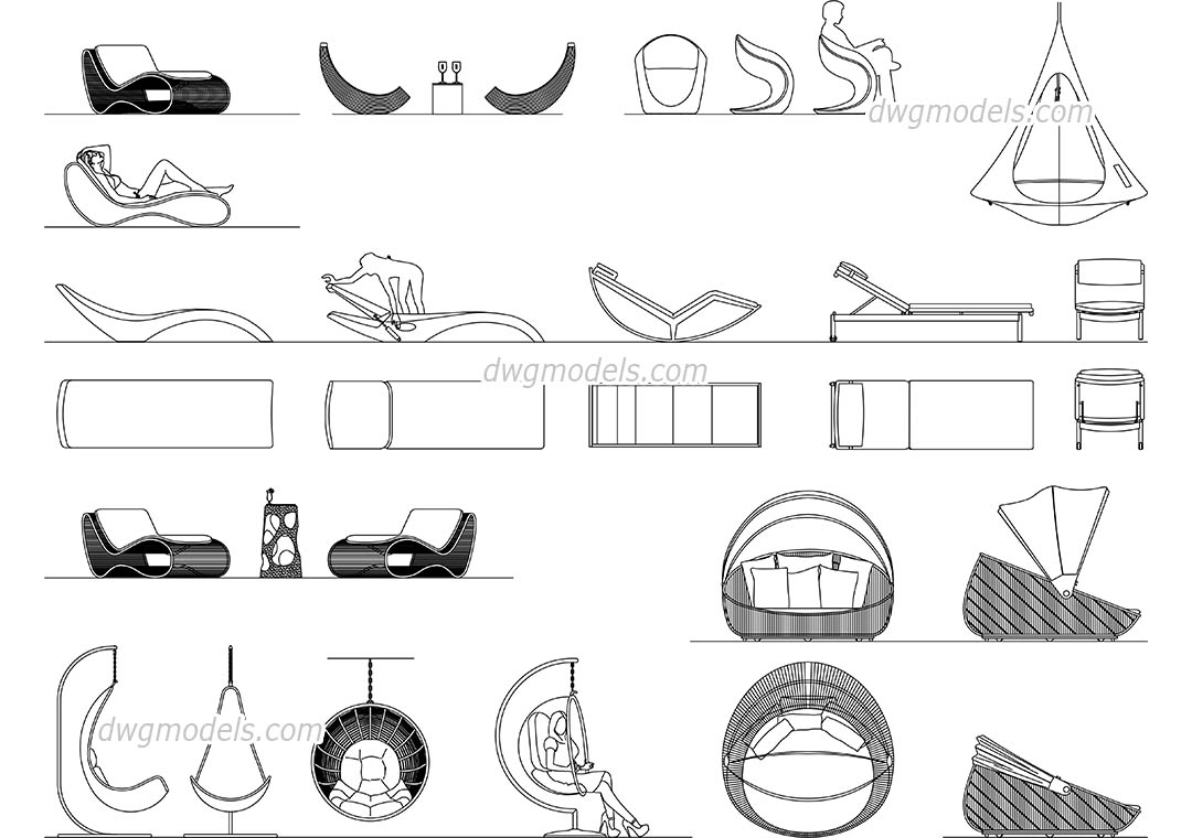 Patio Furniture Cad Drawings pertaining to dimensions 1080 X 760