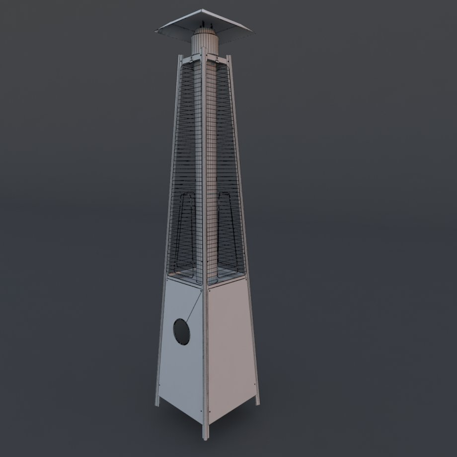 Patio Heater 3d Model Cgstudio for proportions 920 X 920