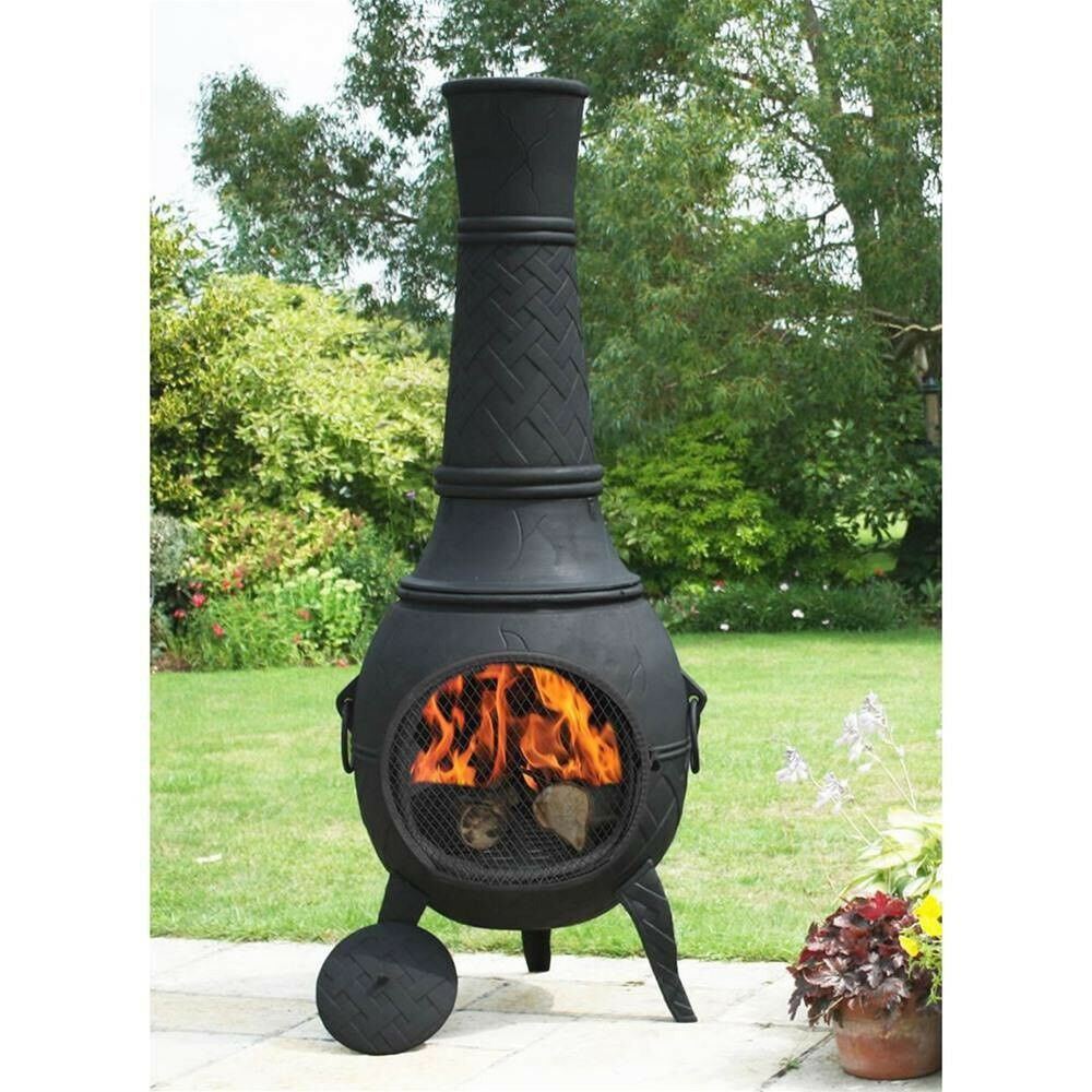 Patio Heater Chiminea Patio Garden Log Burner Wood Burning Chimney Black In Warrenpoint County Down Gumtree in proportions 1000 X 1000