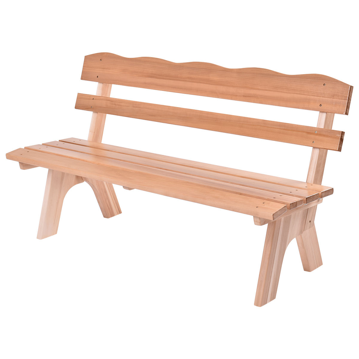 Patio Seating Giantex Wooden Garden Bench Chair Wood Frame with regard to dimensions 1200 X 1200