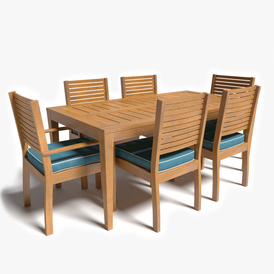 Patio Tisch Und Sthle 3d Modell 20 Obj Max Fbx Dae inside size 900 X 900