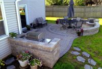 Paver Patio With Grill Surround And Fire Pit Hoffman inside proportions 2048 X 1536