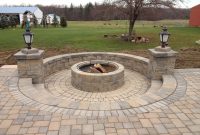 Paver Patio With Sunken Fire Pit Area Rustic Fire Pits intended for dimensions 3264 X 2448