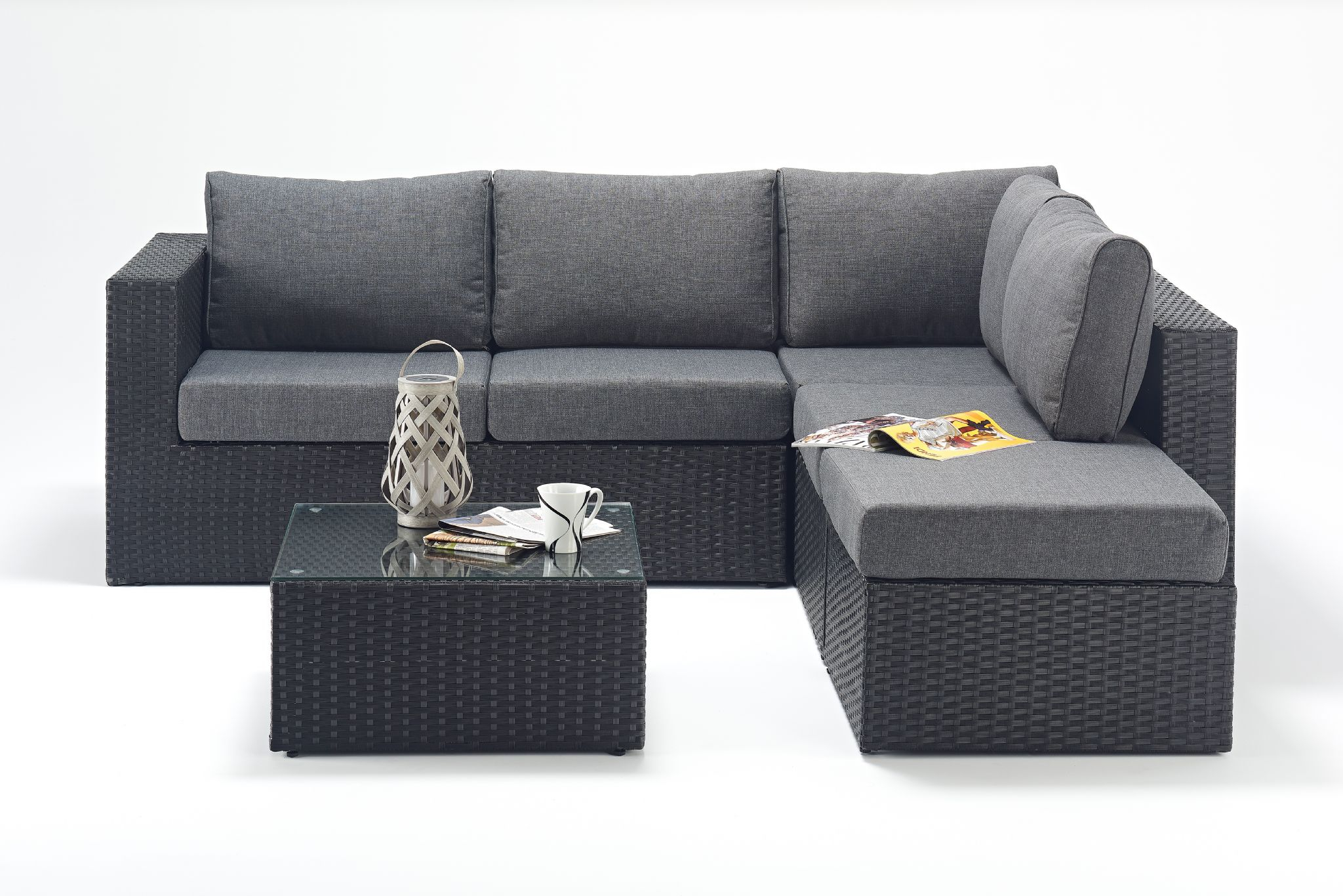 Port Royal Prestige Black Charcoal Small Corner Sofa Rattan Garden Furniture Set Right inside sizing 2048 X 1366