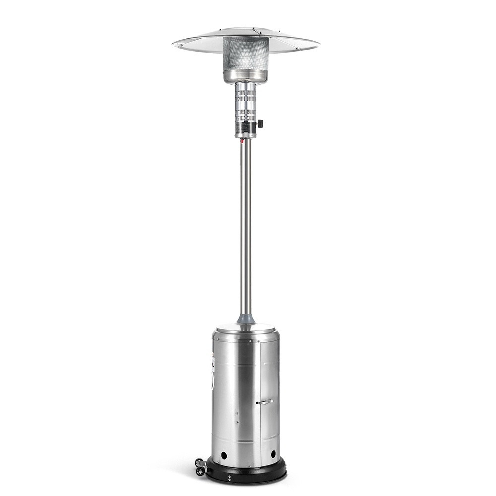 Portable Gas Patio Heater Silver with sizing 1000 X 1000