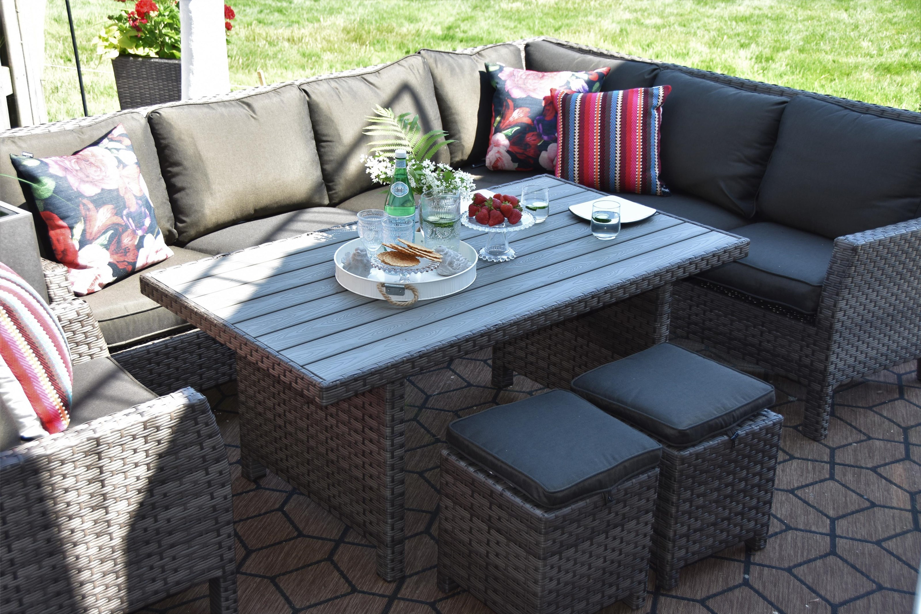 Primo International Arcadia Wicker Outdoor Sectional With with proportions 3200 X 2133